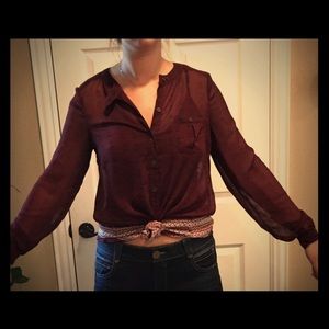 Maroon Blouse
